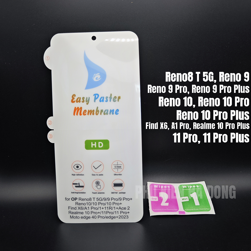 Miếng dán chống xước màn hình Reno8 T 5G, Reno 9 Pro Plus, Reno 10 Pro Plus, Find X6, A1 Pro, Realme 10 Pro Plus, 11 Pro