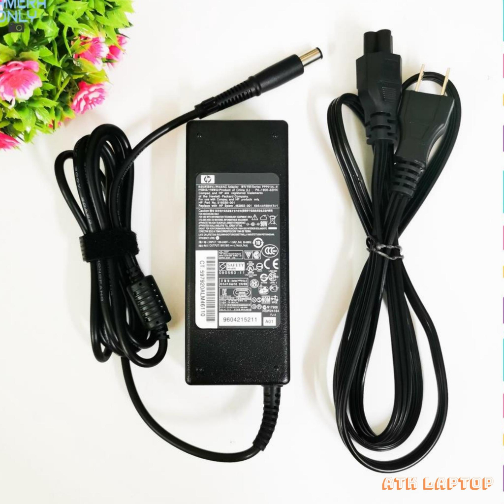 Sạc Laptop HP loại tốt  chân kim to/nhỏ HP 18.5V - 3.5A / 19V - 4.74A  Adapter HP, Bảo Hành Đổi Mới 12 Tháng-ATK02