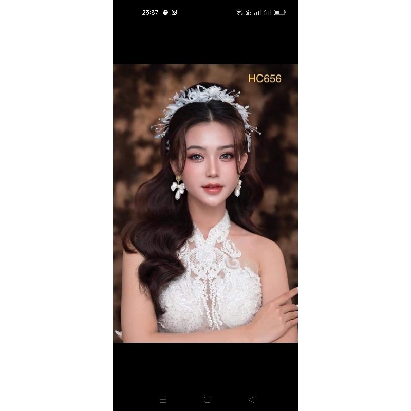 Bờm cài tóc cô dâu giá xưởng