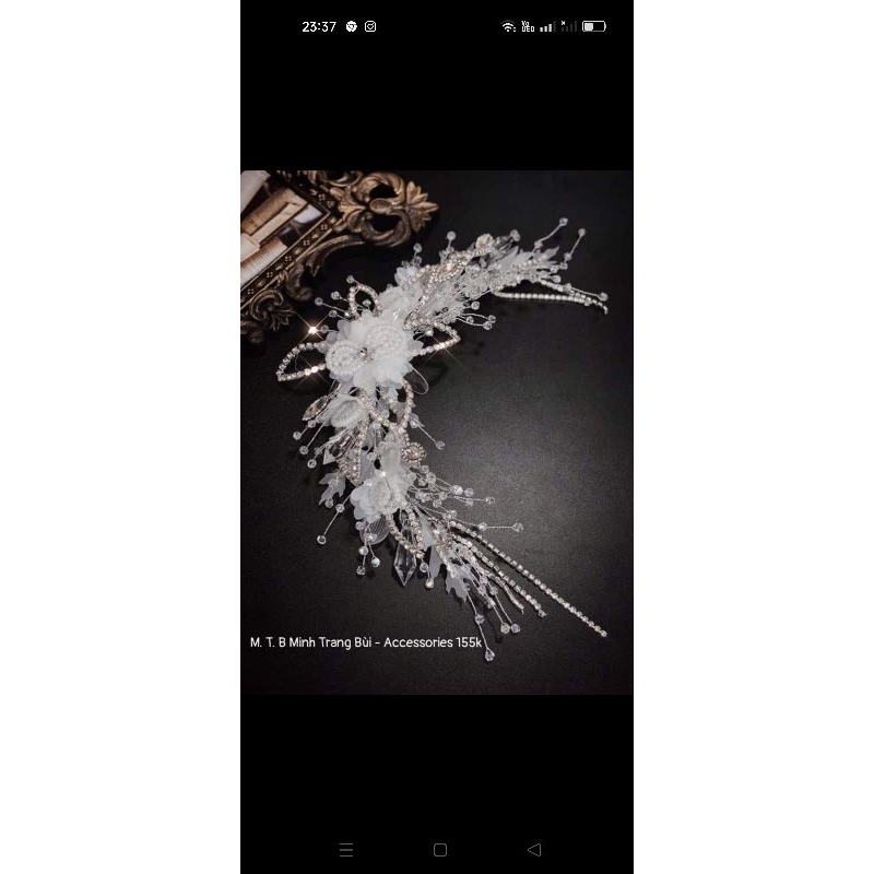 Bờm cài tóc cô dâu giá xưởng