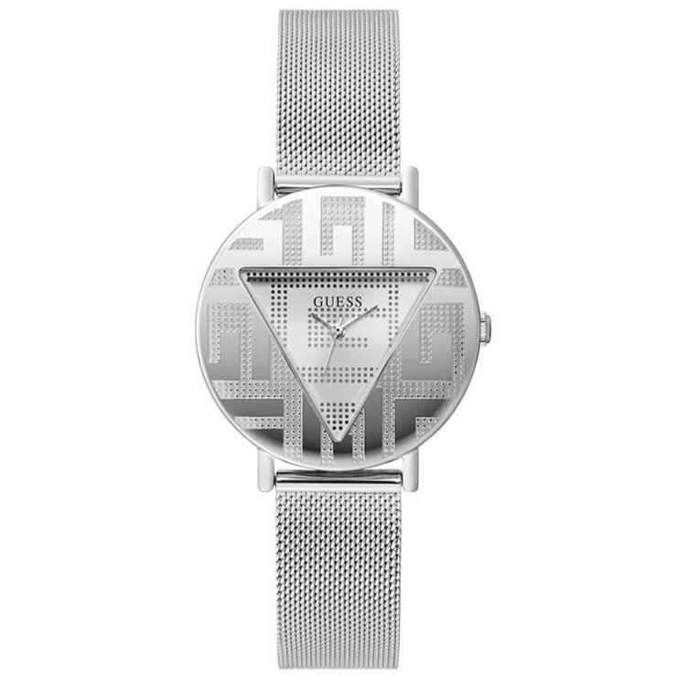Đồng Hồ Nữ Guess GW0527L1 Dây Mesh Silver Mặt Tam Giác Size 36mm - Đồng Hồ Guess Mặt Tam Giác