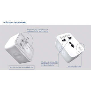 Ổ cắm đơn thông minh wifi Rạng Đông