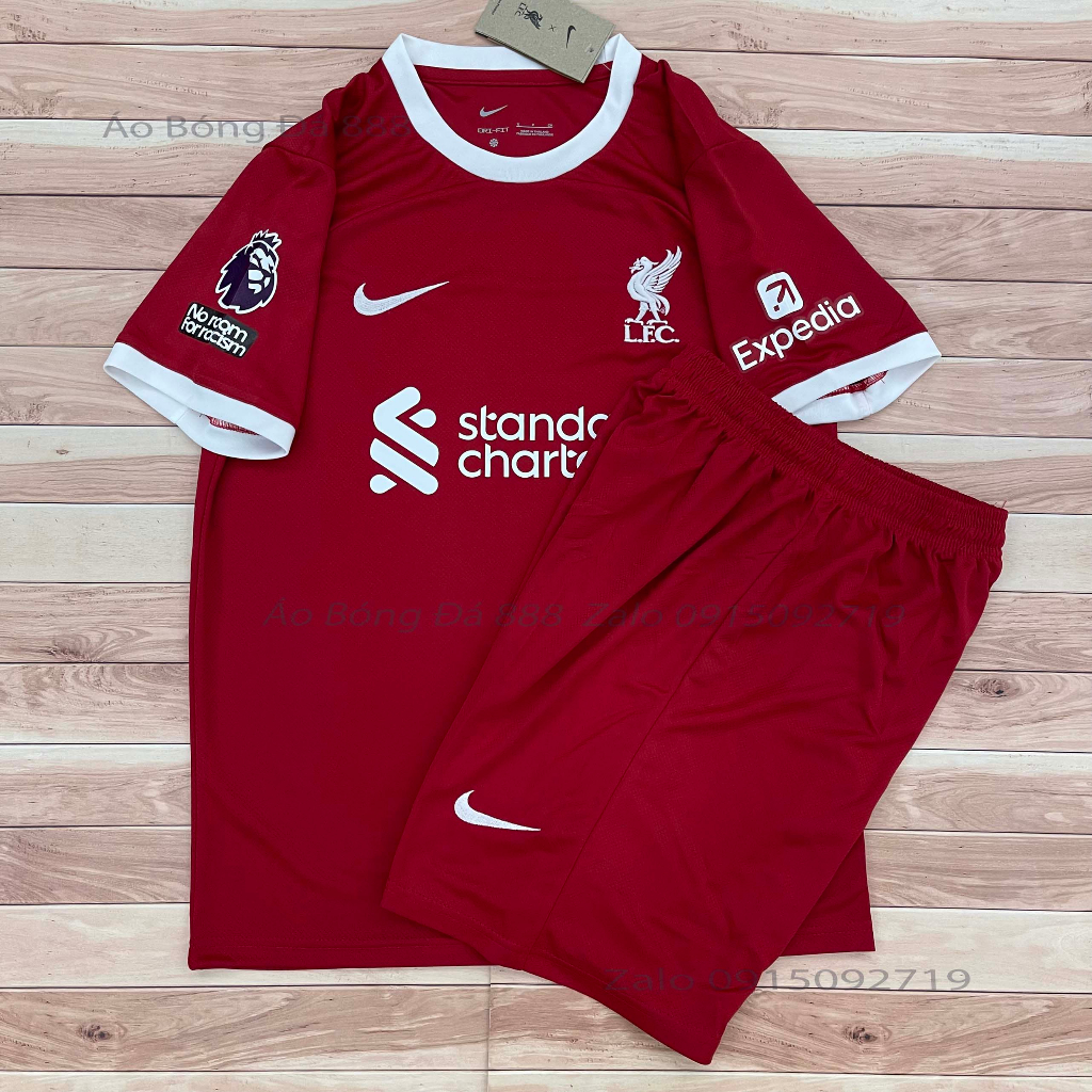 Áo Bóng Đá CLB Liverpool, Áo Đá Banh Liver 2022/2023 - Chuẩn Mẫu Thi Đấu - Vải Polyester Gai Thái Cao Cấp