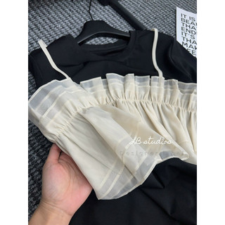 Váy xuông phối bèo qcl1