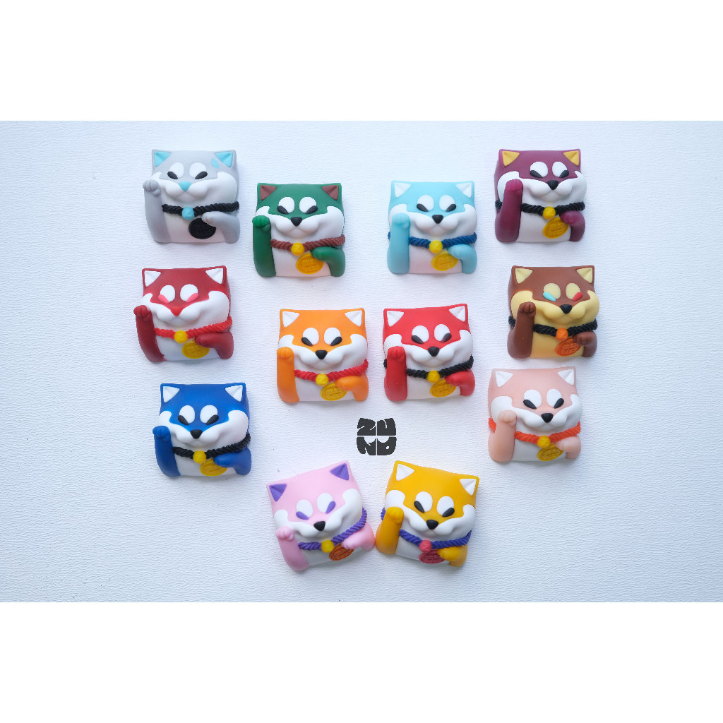 Maneki Shiba _Artisan Keycap_Nút phím cơ