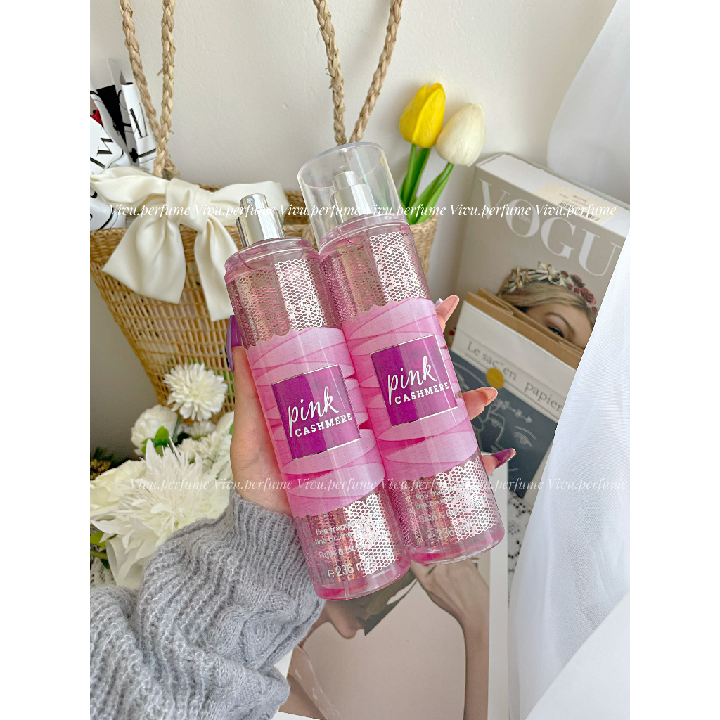 (Hương ngọt cá tính) Body mist BBW hương Pink Cashmere