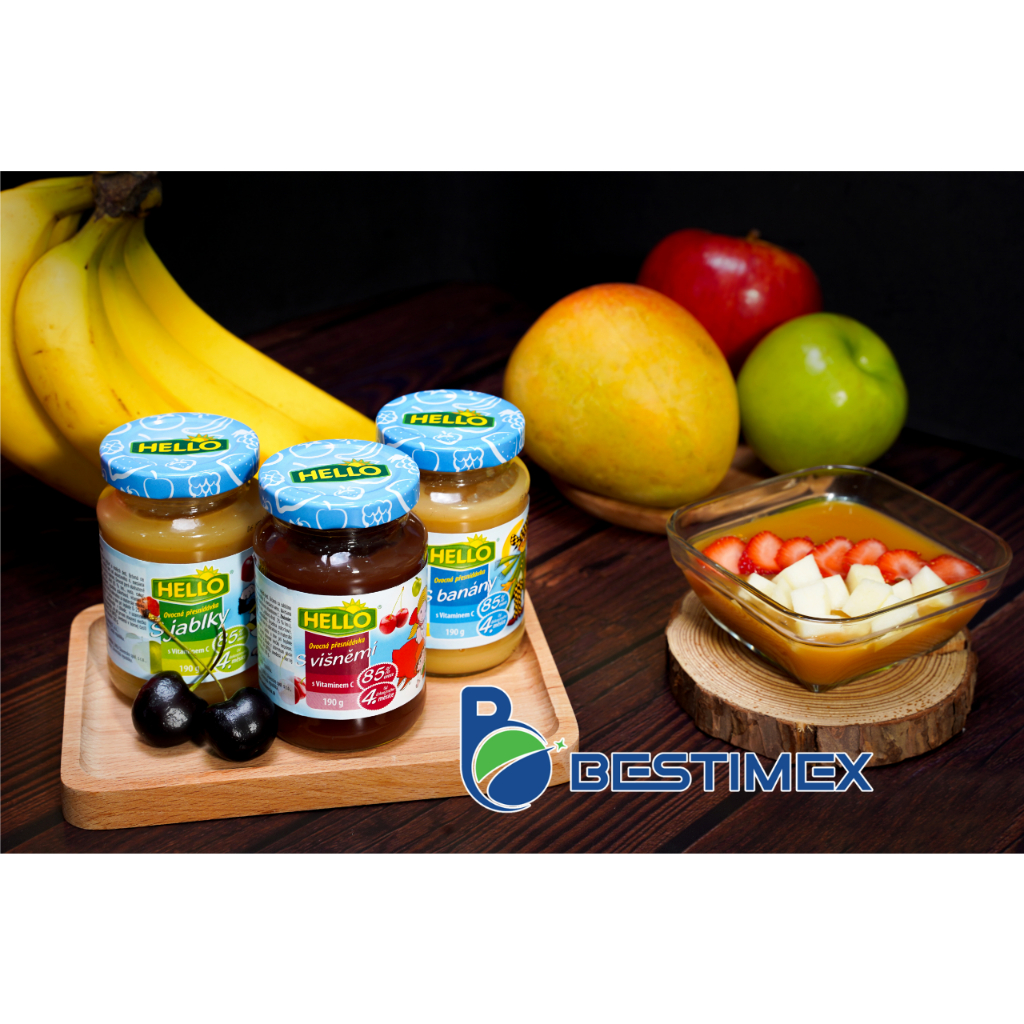 Combo mua 7 tuýp trái cây nghiền nguyên chất 100g & 7 hũ thủy tinh 190g cho các bé, tặng 4 gói Granola 50g cho các mẹ