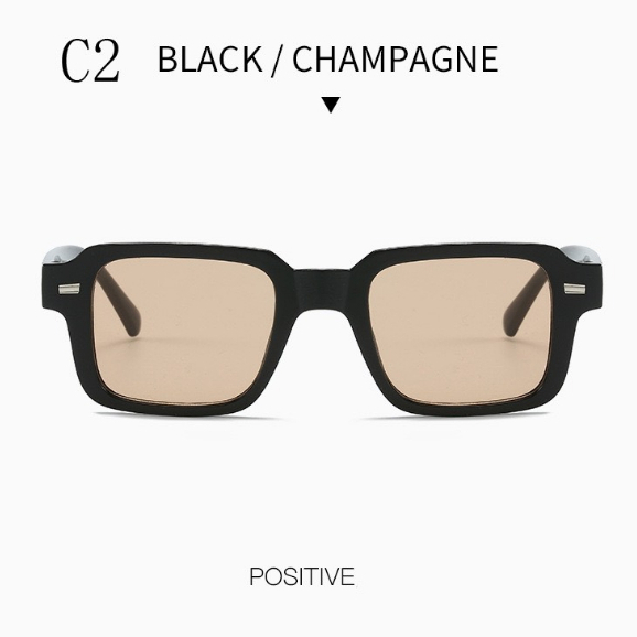 Kính mắt y2k đen BEAR18 phong cách cá tính dành cho nam và nữ