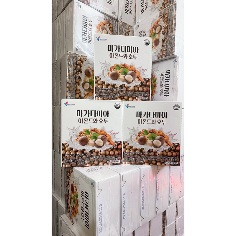 Sữa hạt macca óc chó hạnh nhân Hàn Quốc Kang's food