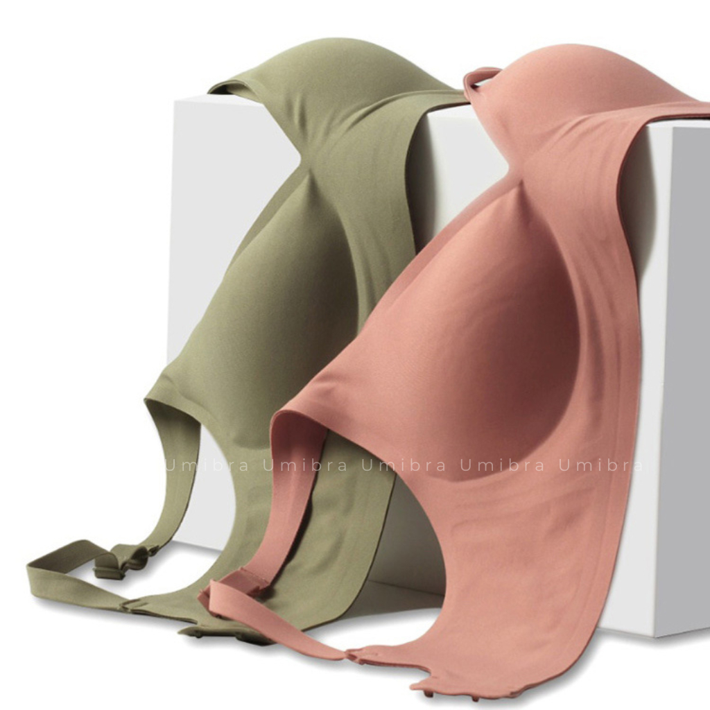 Áo lót Su Umibra tàng hình không đường may chất Su lạnh mát co dãn 4 chiều gom nâng vòng 1 săn chắc - AN40