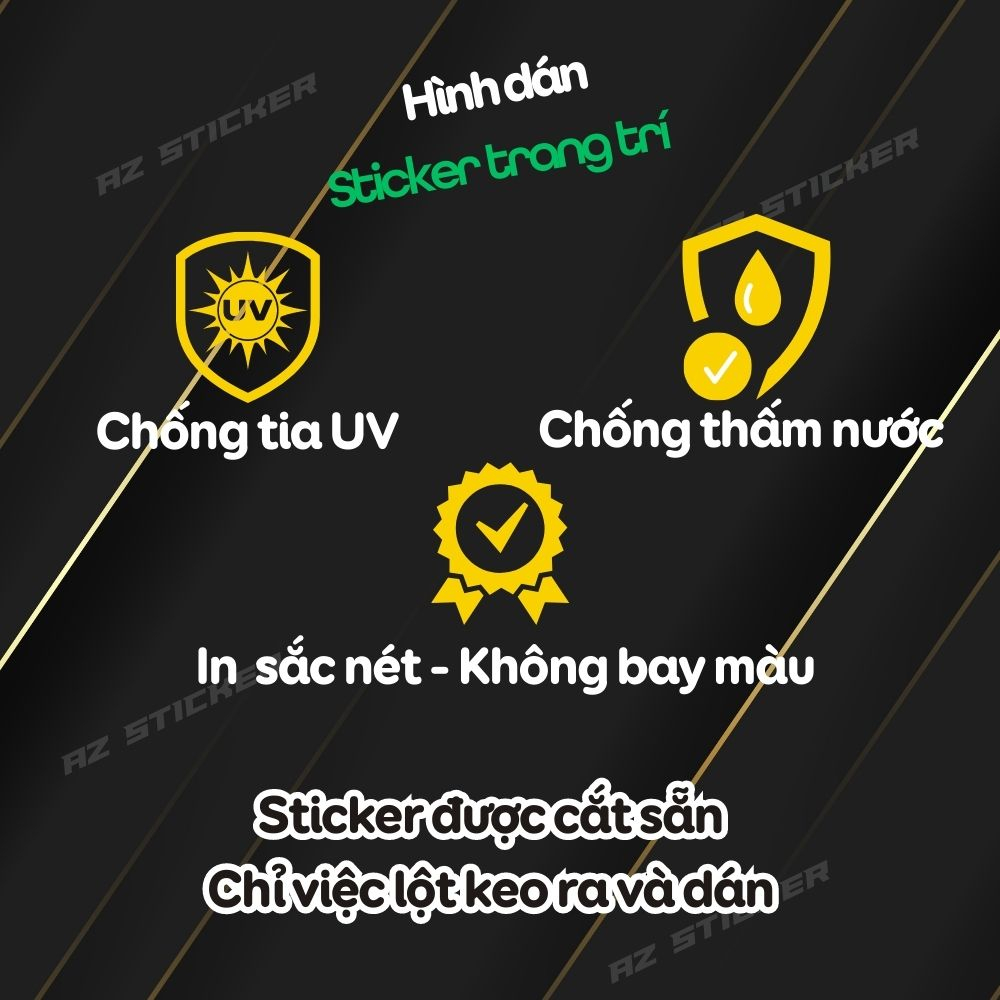 Tem dán xe  sticker hội nhóm xe dán trang trí xe SOUTH VIETNAM SCOOTER TEAM -AZ STICKER