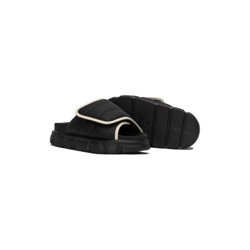 Dép Nam Nữ THE LARVA WOLF SLIDE SANDAL - BLACK & WHITE