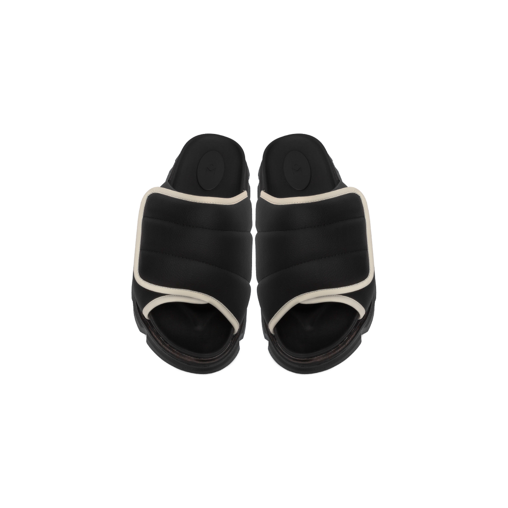 Dép Nam Nữ THE LARVA WOLF SLIDE SANDAL - BLACK & WHITE