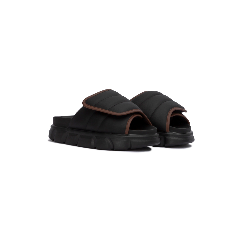 Dép Nam Nữ THE LARVA WOLF SLIDE SANDAL - BLACK & BROWN