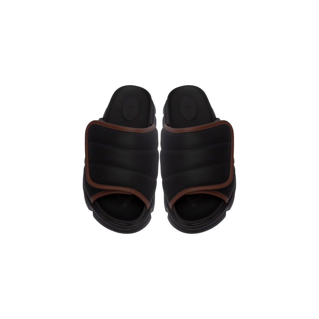 Dép Nam Nữ THE LARVA WOLF SLIDE SANDAL - BLACK & BROWN