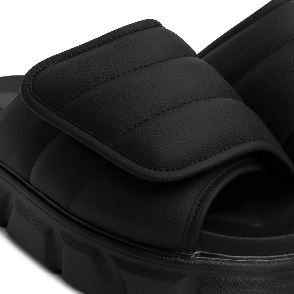 Dép Nam Nữ THE LARVA WOLF SLIDE SANDAL - FULL BLACK