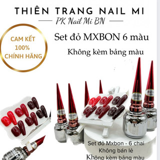 Set sơn đỏ mxbon 6 chai không tách lẻ