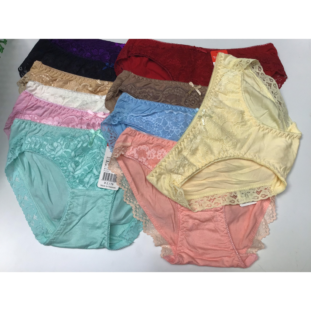 COMBO 10 QUẦN SỊP NỮ COTTON PHỐI REN