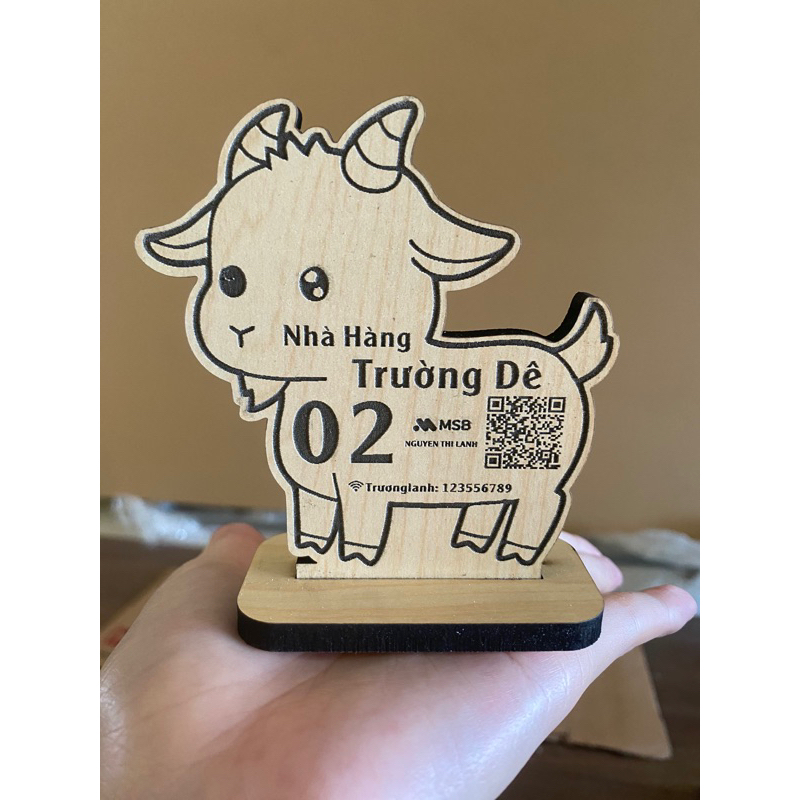 Thẻ Gỗ Số bàn, Số Bàn Cafe, Nhà Hàng Thiết Kế Theo Yêu Cầu