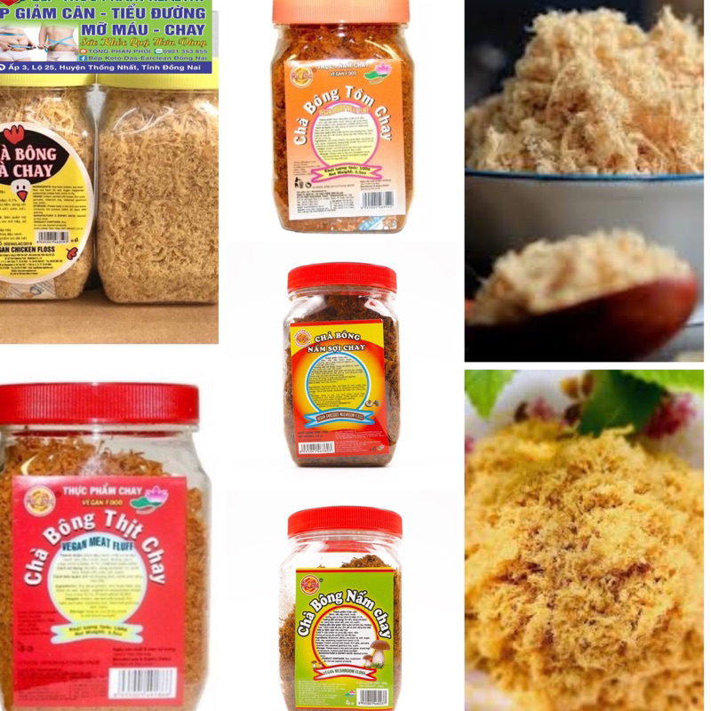 (CHAY) Chà Bông chay Âu Lạc 100g/250gam nhiều vị