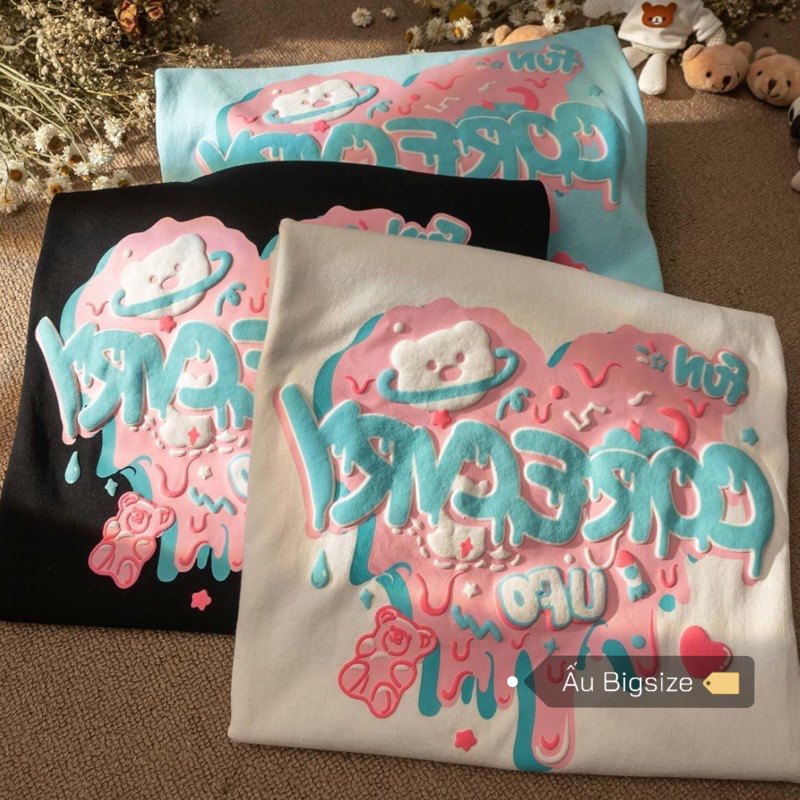 Áo thun ngắn tay TRÁI TIM CORE dễ thương Super Bigsize đến 150kg