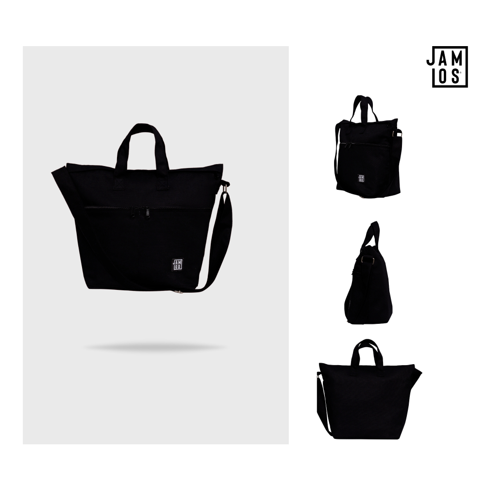 Jamlos City Messenger Bag - Túi đeo chéo xách tay vải canvas thời trang nhiều ngăn vừa laptop 13" 15" A4 đi học đi làm