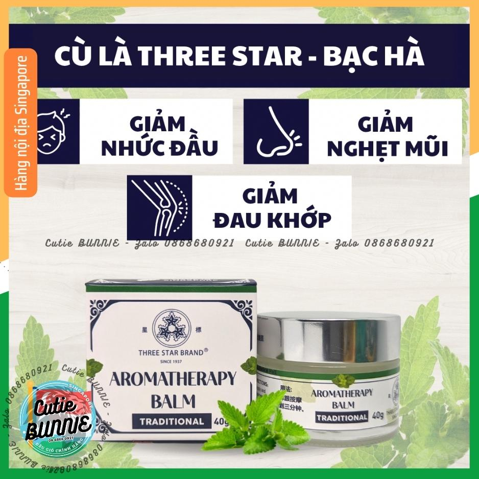 Cao xoa bóp mát xa giảm đau hiệu Three Star - hàng nội địa Singapore