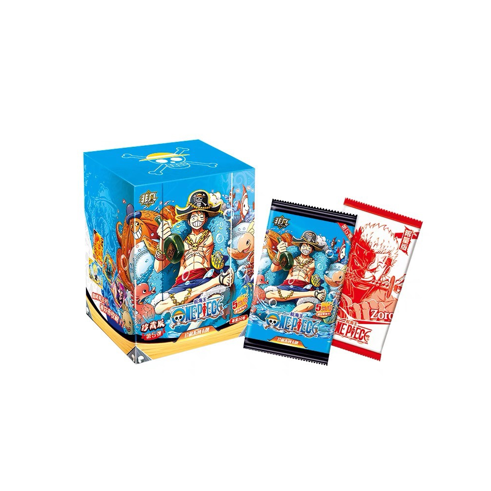 Hộp thẻ nhân phẩm One Piece Luffy xanh fullbox hàng có sẵn