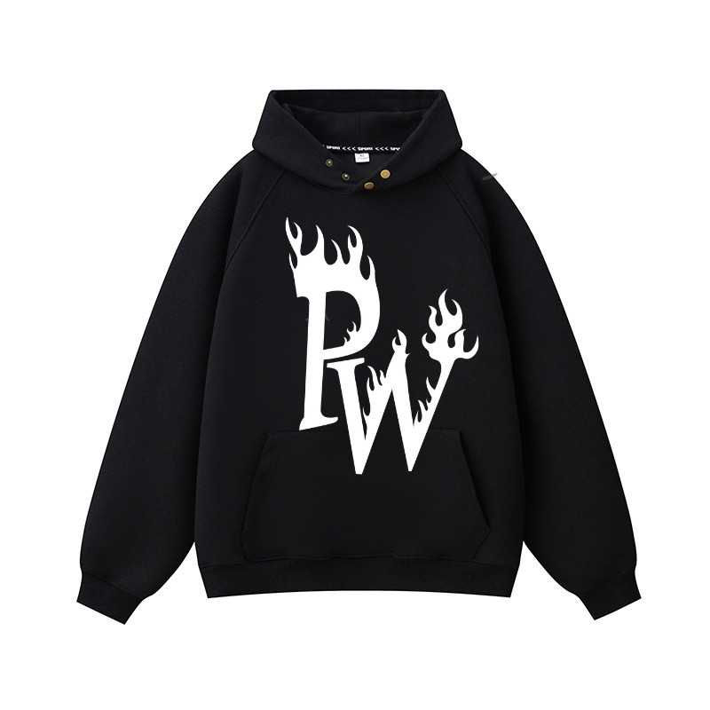 Áo Khoác Hoodie PW,Áo Hoodie Nam Nữ Form Dáng Rộng Chất Liệu Nỉ Coton Chống Xù Lông
