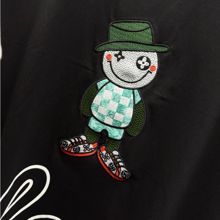 Áo Thun .L.v. Bản thêu chú hề siêu nét từng đường kim chất cotton dày dặn Hàng Scap