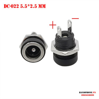 Đầu Jack DC5.5x2.1MM 5.5x2.5mm DC022B có ốc vặn