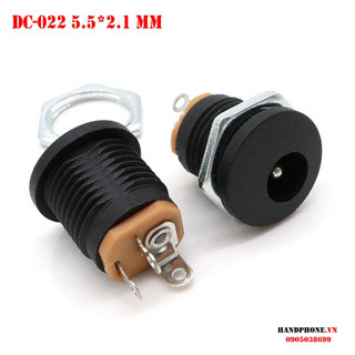 Đầu Jack DC5.5x2.1MM 5.5x2.5mm DC022B có ốc vặn