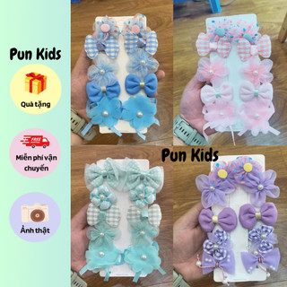Set 10 kẹp tóc nơ hoa thời trang hàn quốc xinh xắn cho bé gái