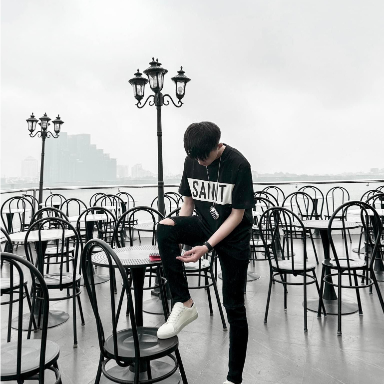 Áo Phông Nam Nữ Saint Hình In Nhiệt - Áo Phông Đôi Nam Nữ Cực Hot Chất Vải loại 1 dày dặn thấm hút mồ hôi - hàng có sẵn