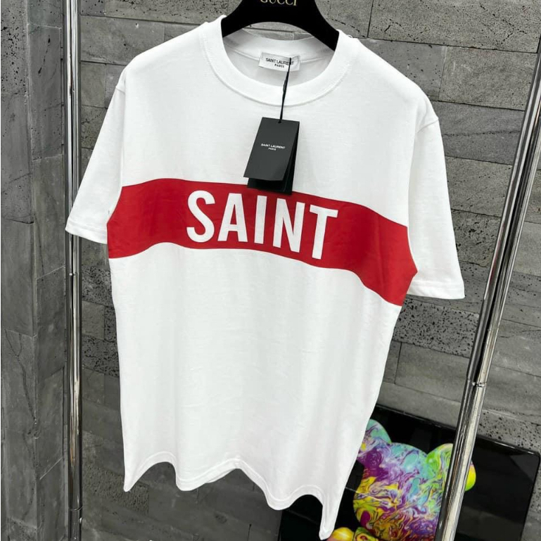 Áo Phông Nam Nữ Saint Hình In Nhiệt - Áo Phông Đôi Nam Nữ Cực Hot Chất Vải loại 1 dày dặn thấm hút mồ hôi - hàng có sẵn