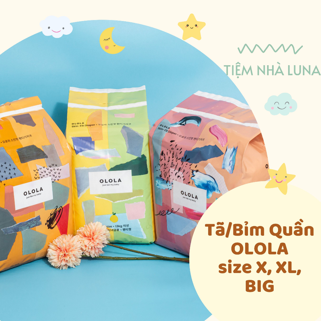 Tã/Bỉm Quần OLOLA Skin Fit Pants size L, XL, BIG chính hãng nội địa Hàn Quốc