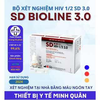Bộ test xét nghiệm nhanh HIV tại nhà -  SD BIOLINE HIV-1/2 - date 2024