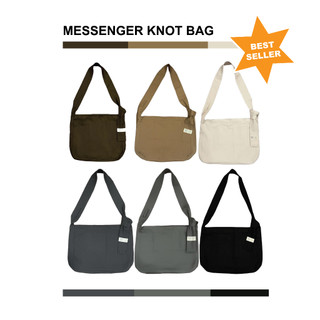 Túi Tote Đeo Chéo Canvas Buộc Dây “knot messenger bag”