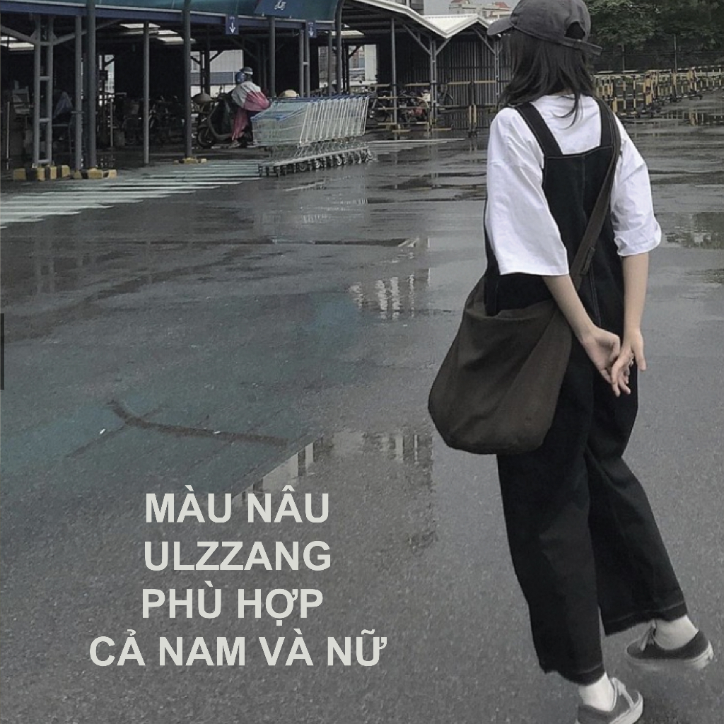 Túi Tote Đeo Chéo Canvas Buộc Dây “knot messenger bag”