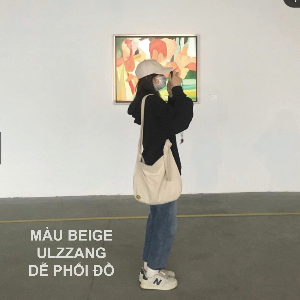 Túi Tote Đeo Chéo Canvas Buộc Dây “knot messenger bag”