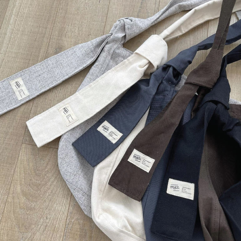 Túi Tote Đeo Chéo Canvas Buộc Dây “knot messenger bag”