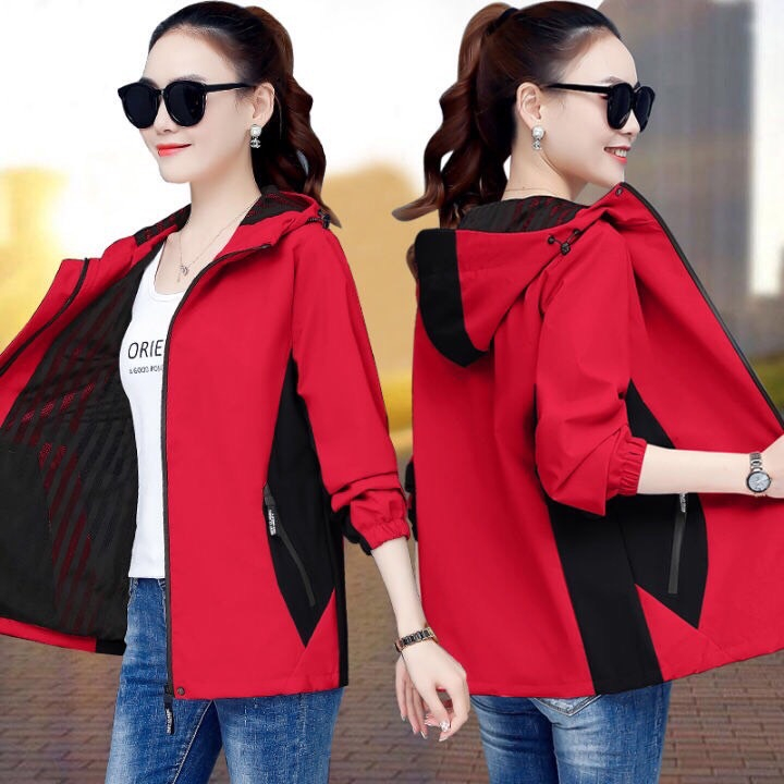 Áo khoác gió nữ chống nước, áo gió 2 lớp pha có túi trong 5 màu thời trang hàng VNXK - Magida Boutique | BigBuy360 - bigbuy360.vn