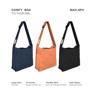 Túi tote đeo chéo “comfy bag” vải canvas
