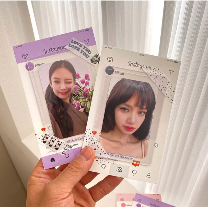 Set 5 bìa gói hàng Instagram nhiều màu