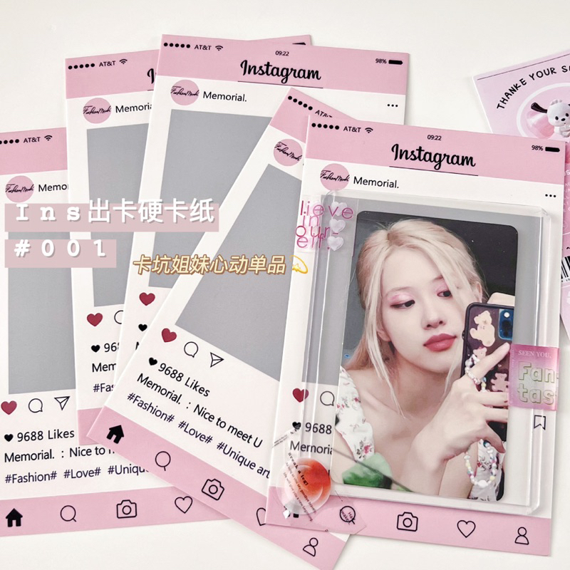 Set 5 bìa gói hàng Instagram nhiều màu