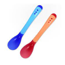 Thìa báo nóng cho bé ăn dặm an toàn bằng silicon
