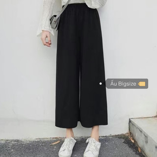 [ẤU BIGSIZE - CÓ SẴN] Quần dài ống suông đen Super Bigsize đến 150kg