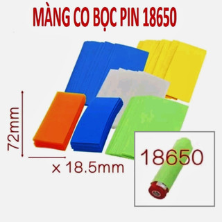  Combo 20 tấm màng co nhiệt pin 18650 nhiều màu lựa chọn. Màu đẹp như tem zin Lishen xám lishen xanh Titan... - Limo 