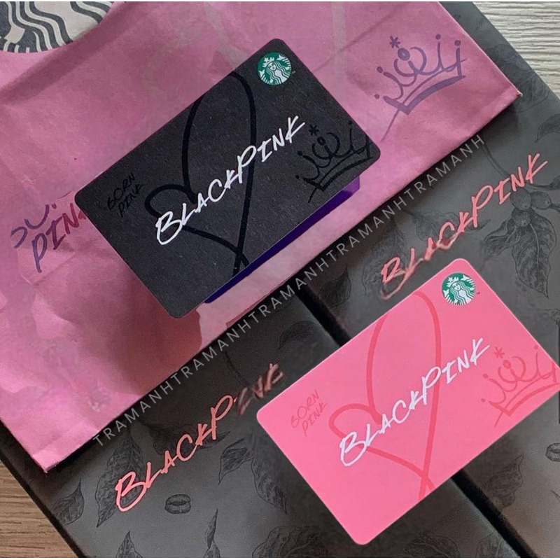STARBUCKS KOREA MEMBER CARD THẺ BLACKPINK 2023 PHIÊN BẢN GIỚI H