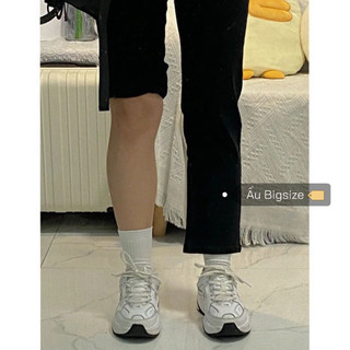 [ẤU BIGSIZE - CÓ SẴN] Quần jeans đen co giãn ống côn basic Bigsize Đến 100kg